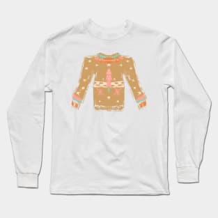 Ugly Sweater Tan Long Sleeve T-Shirt